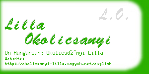 lilla okolicsanyi business card